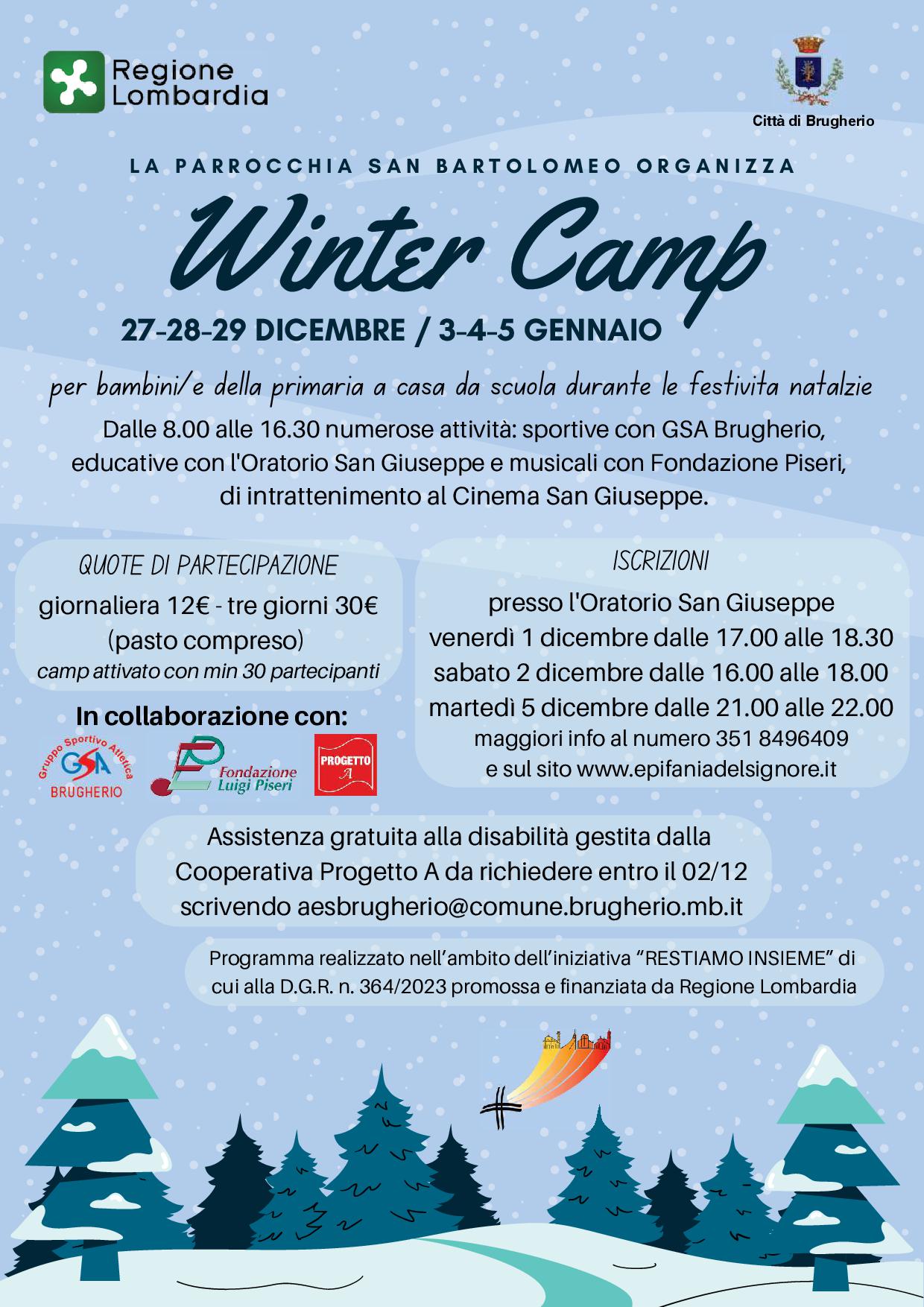 immagine Winter Camp 2023-2024 per bambini/e della scuola primaria