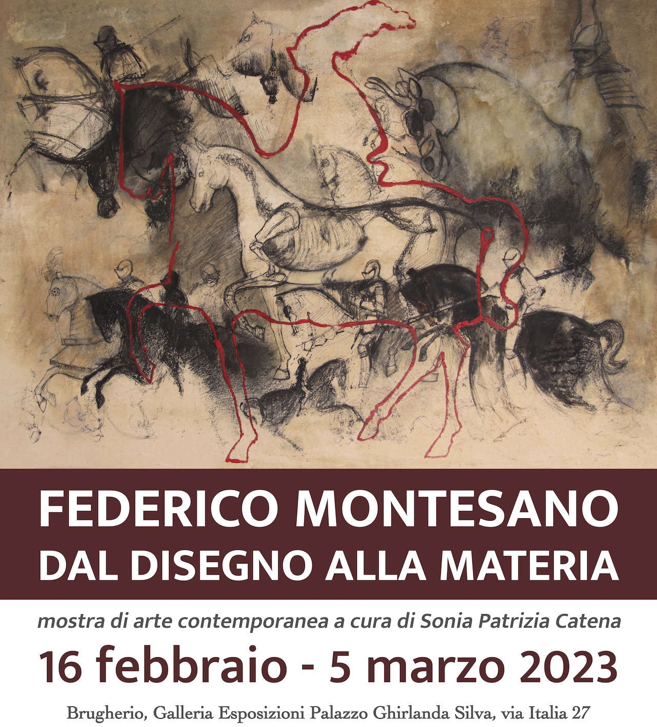 immagine Federico Montesano in mostra alla Galleria Esposizioni di Palazzo Ghirlanda Silva