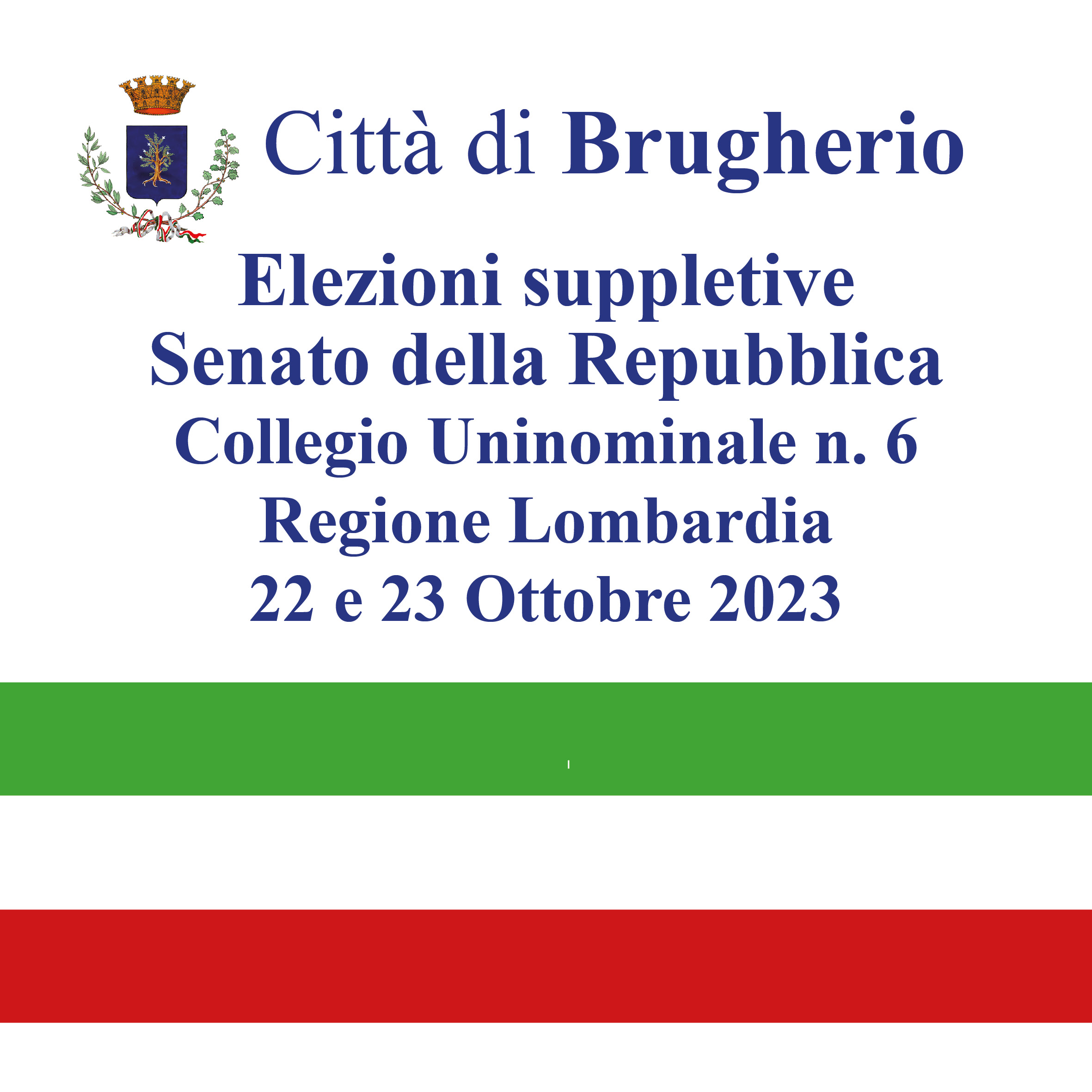 immagine Elezioni suppletive Senato della Repubblica Collegio Uninominale n. 6 Regione Lombardia