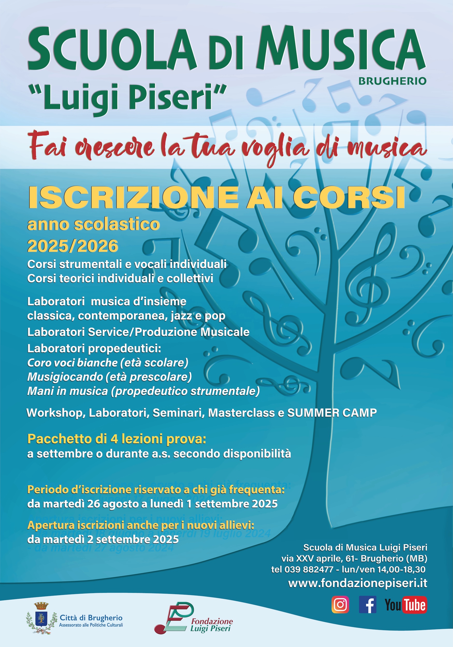 Immagine Ripartono i corsi alla Scuola di Musica Luigi Piseri