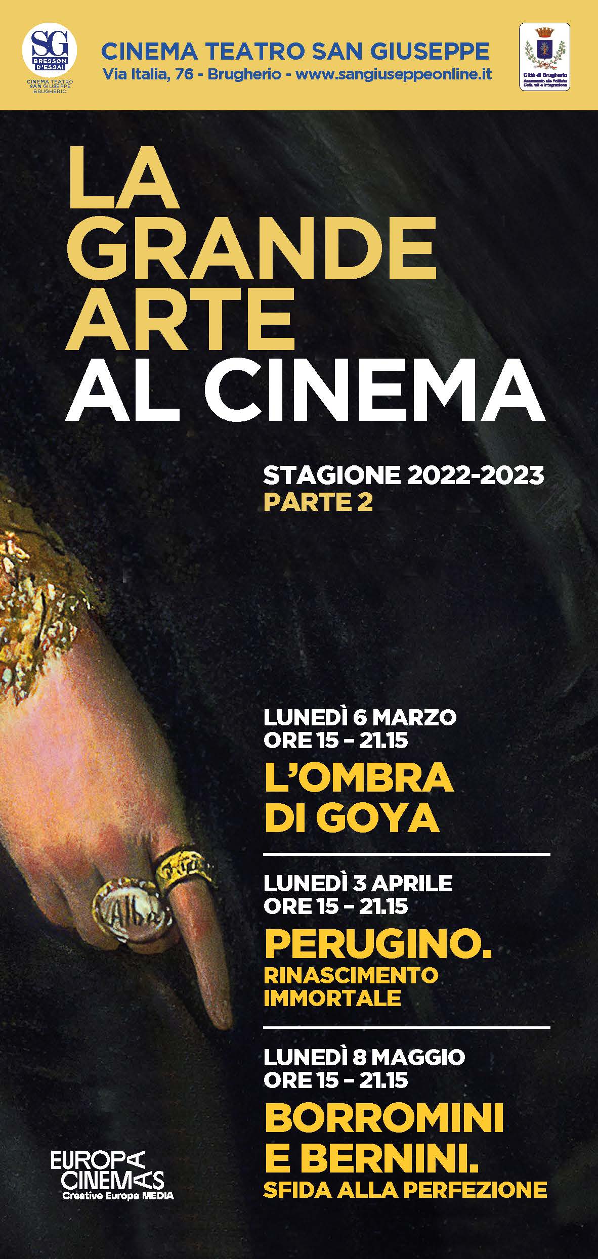 La Grande Arte al Cinema, stagione 2022-2023 parte 2 al San Giuseppe