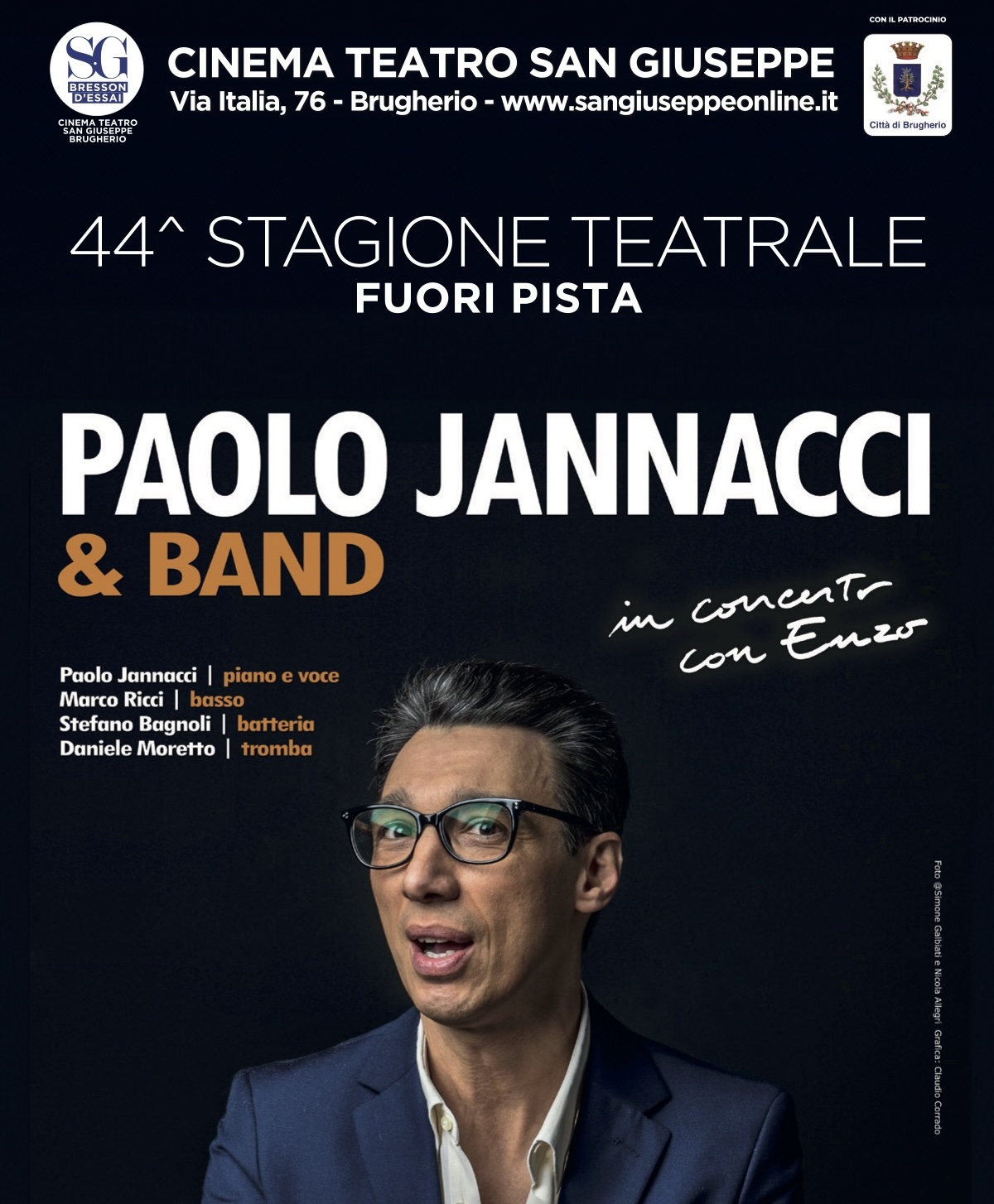 Immagine Per la 44a stagione teatrale del Cinema Teatro San Giuseppe, Paolo Jannacci Band