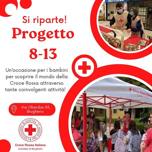 immagine Riparte il progetto della Croce Rossa di Brugherio dedicato ai bambini e ai ragazzi dagli 8 ai 13 anni