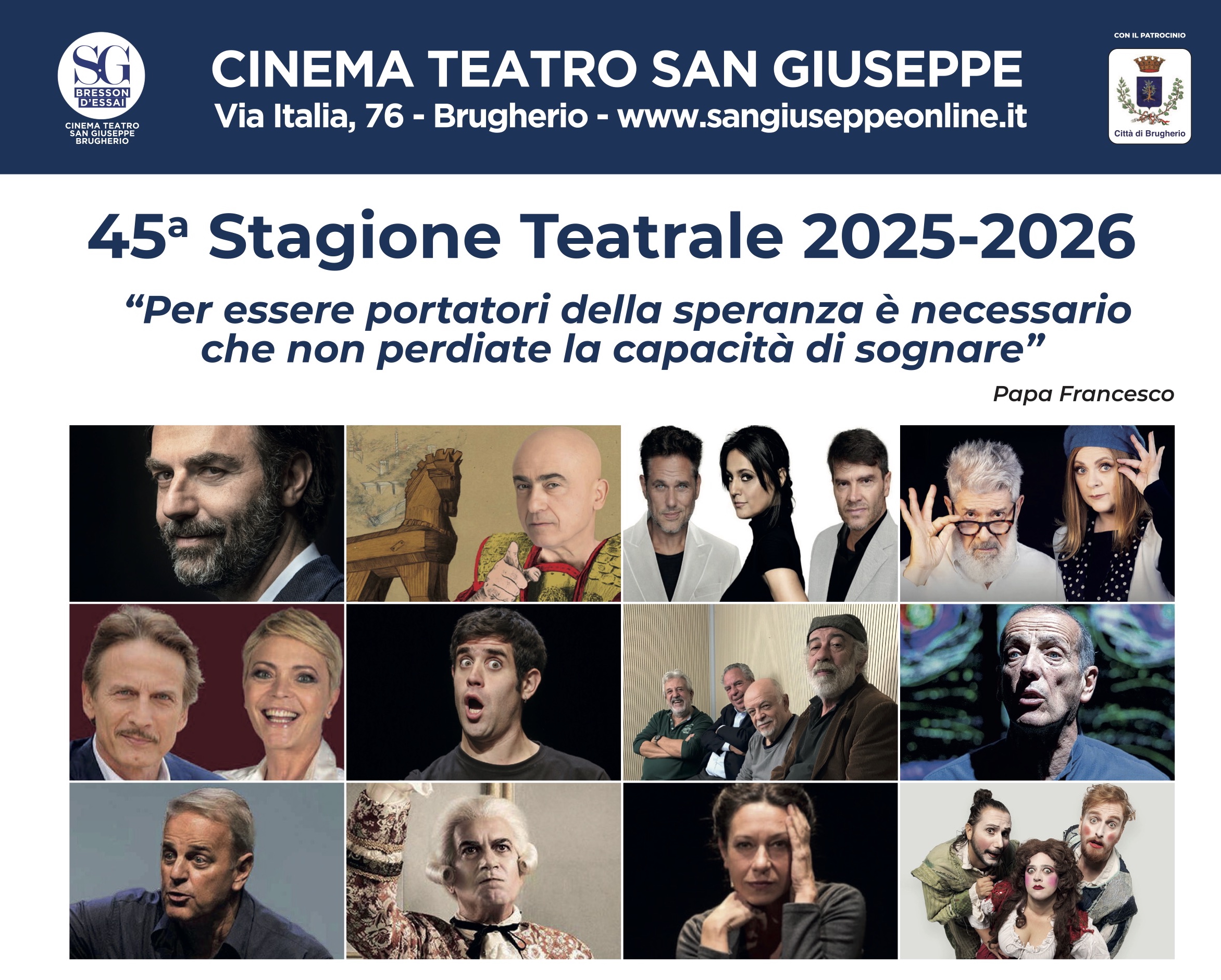 immagine Al via la 45a stagione teatrale del Teatro San Giuseppe