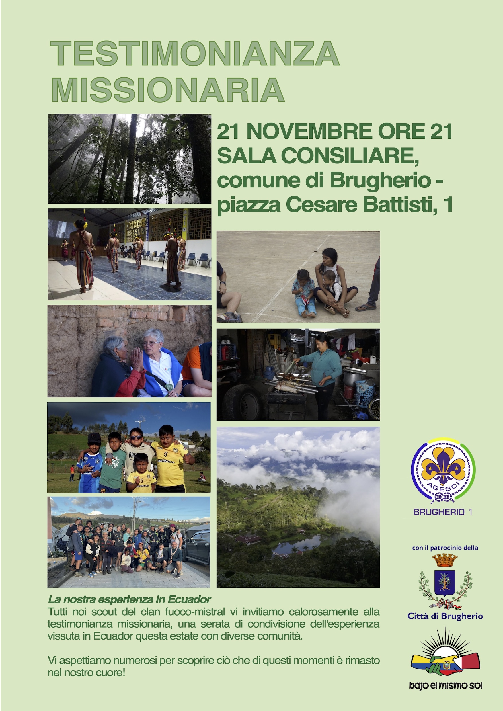 Immagine TESTIMONIANZA MISSIONARIA – “La nostra esperienza in Ecuador”