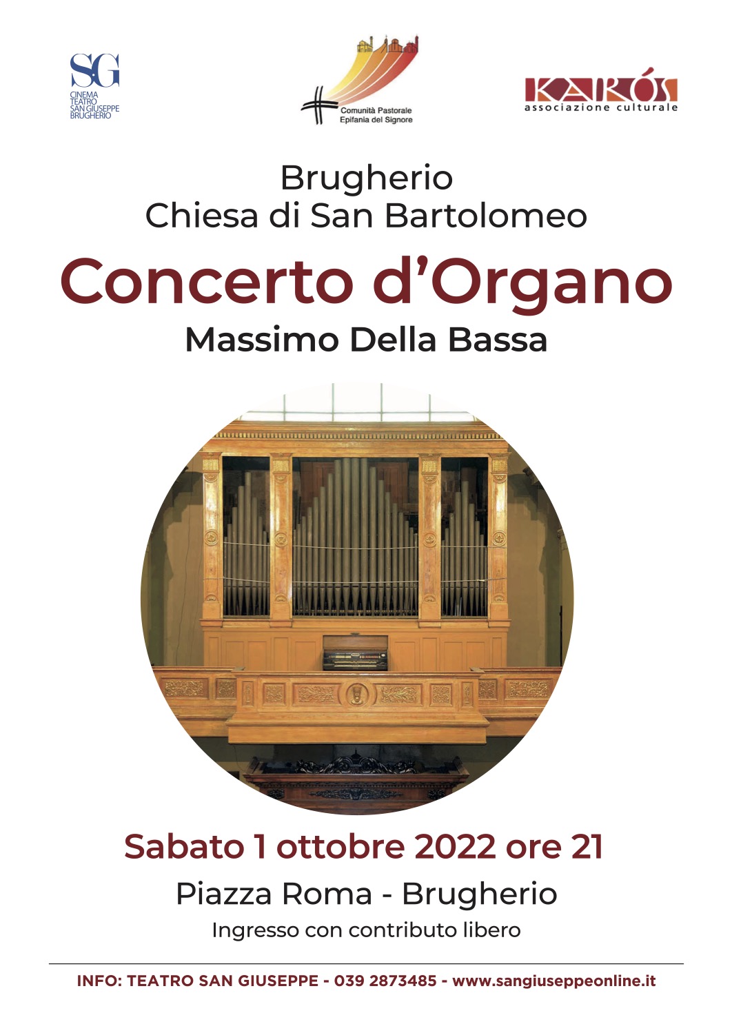 immagine Torna a suonare l’organo Tornaghi con un gran concerto sabato sera 1 ottobre