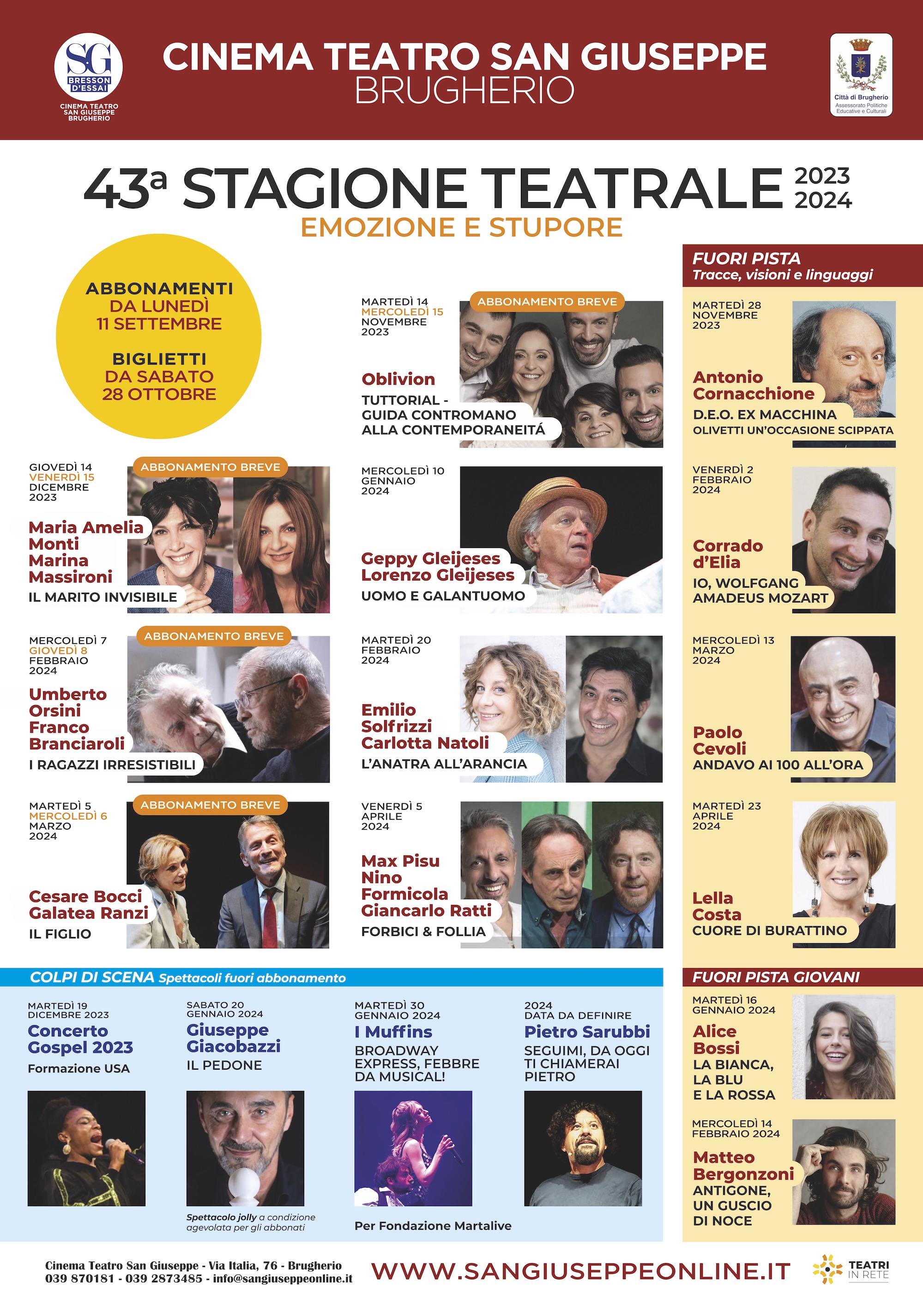 Immagine Al via la stagione teatrale n. 43 del Cinema Teatro San Giuseppe