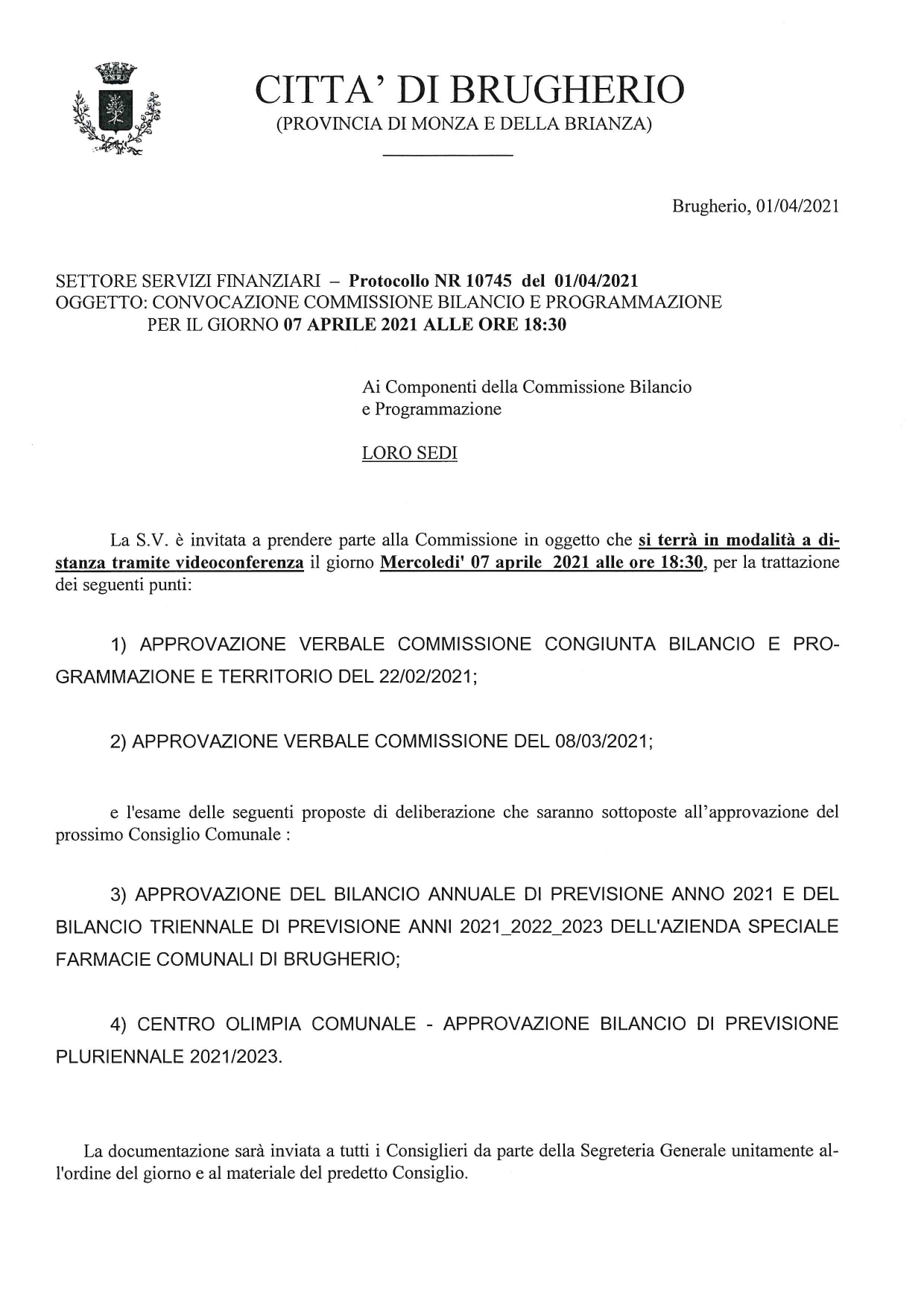 COMMISSIONE BILANCIO 7 APRILE 2021_1 COMMISSIONE BILANCIO 7 APRILE 2021_1